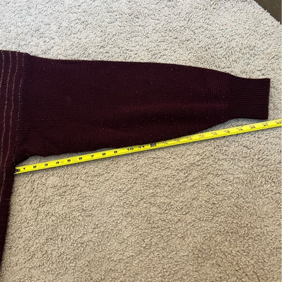 5/$25 Vintage Mens Victory Sweater Sweatshirt Cabin Cottage Fever M L ? Burgundy - Picture 9 of 11
